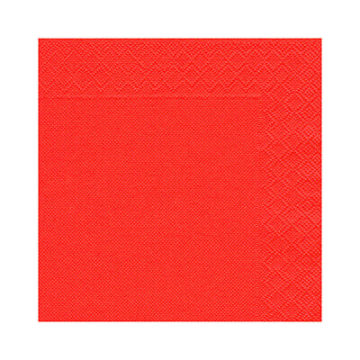 Paquete 50 servilletas 33 x 33 rojo