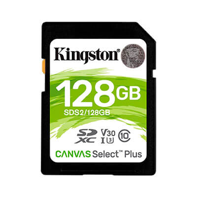 Targeta de memòria Kingston CANVAS 128GB SD XC