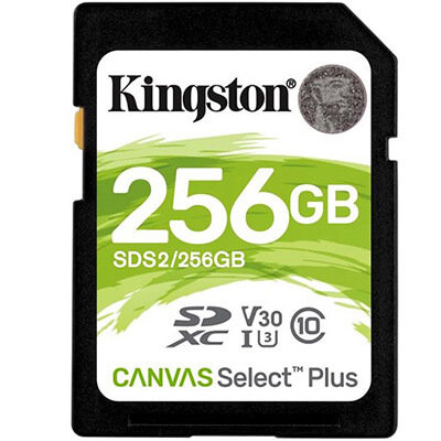 Tarjeta de memoria Kingston CANVAS 256GB SD XC