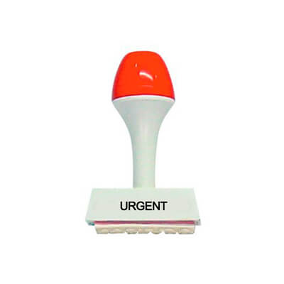 Sello formula "urgent" catalán
