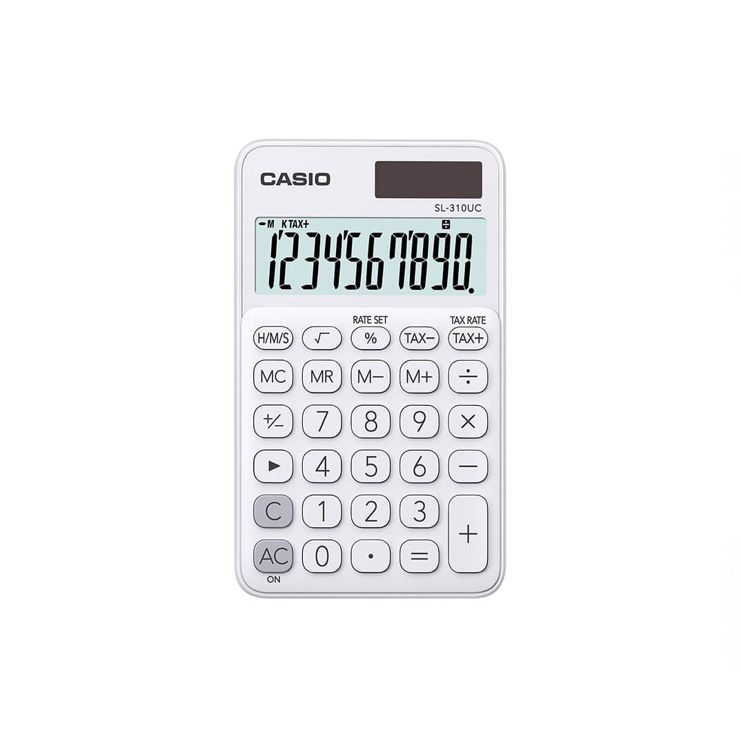 Calculadora Casio SL310UC 10 dígitos blanca