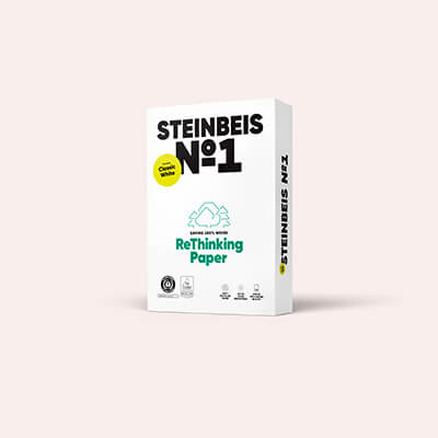 Caixa Paper reciclat A4 Steinbeis N1 classic white