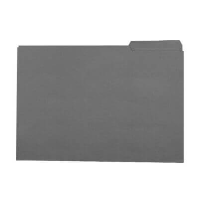 Pack 50 Subcarpetes A4 pestanya dreta gris