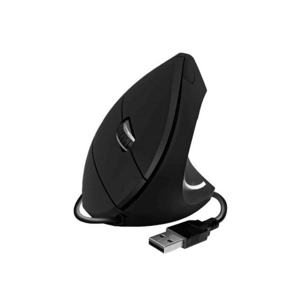 Ratolí Vertical Subblim Glide Ergo Negre amb cable