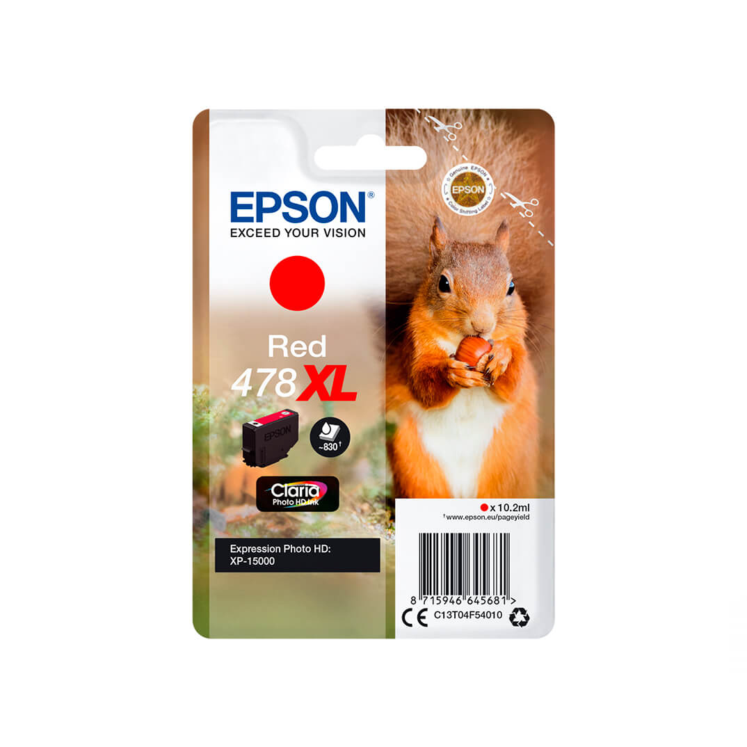 Epson inkjet rojo 478xl Claria Photo HD