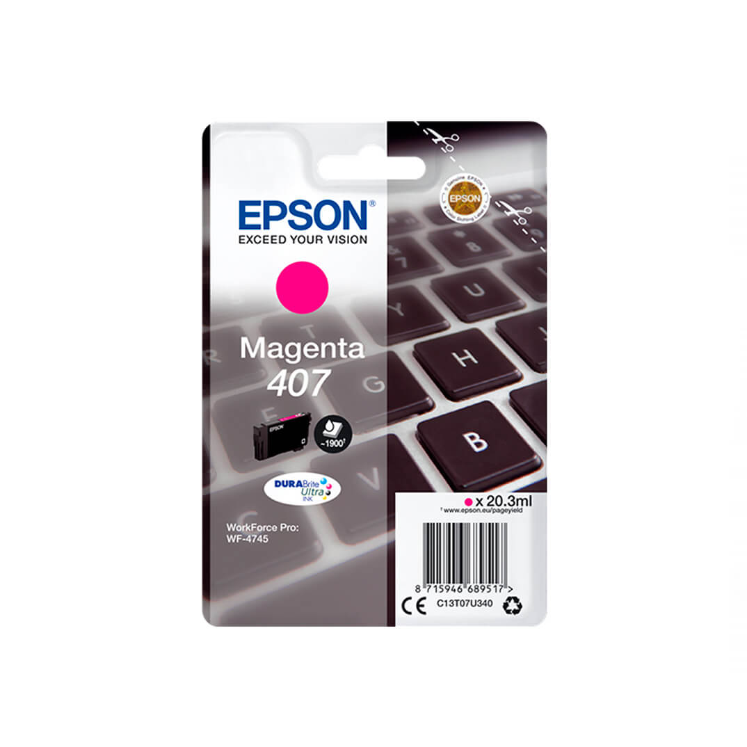Inkjet Epson Stylus magenta 407 WF4745