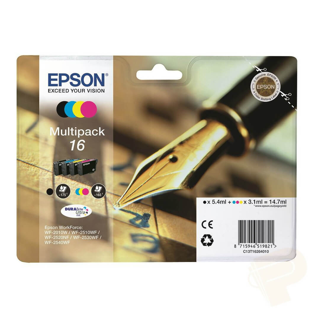 Epson cartucho inkjet Pack 4 color wf-2010w 2510wf
