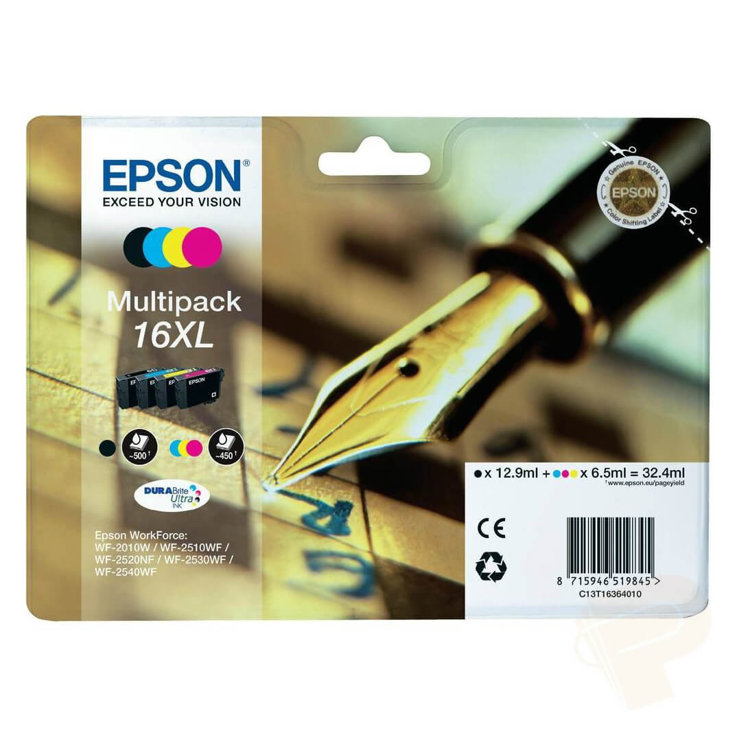 Epson cartuxt injeccio tinta 16xl pack 4 colors