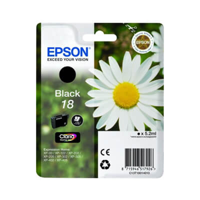 Epson cartutx injecció tinta negre 18