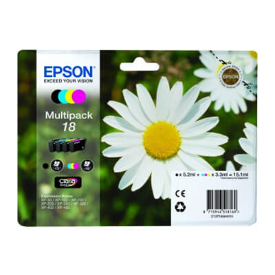 Epson cartutx Stylus 18  xp102/205 pack 4 colors