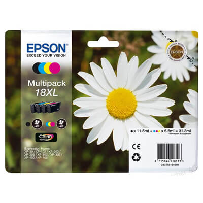 Epson cart. Stylus 18xl xp102/205 pack 4 colores