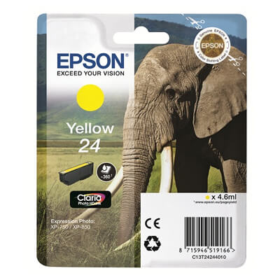 Epson cartucho inkjet 24xl amarillo xp 750/850