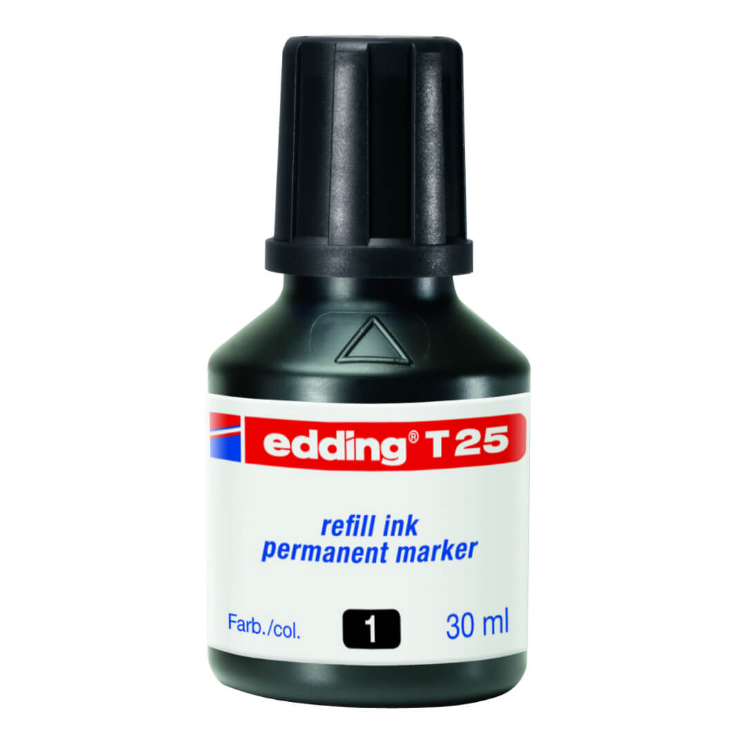 Tinta edding T25 color negra