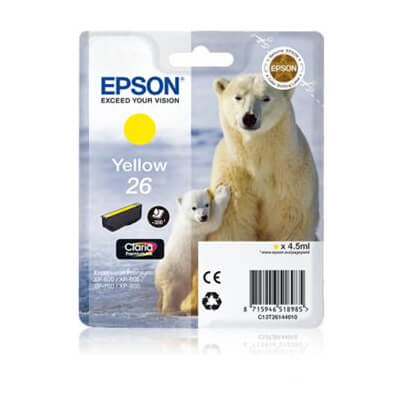 Epson cartucho inkjet T26 amarillo xp 600