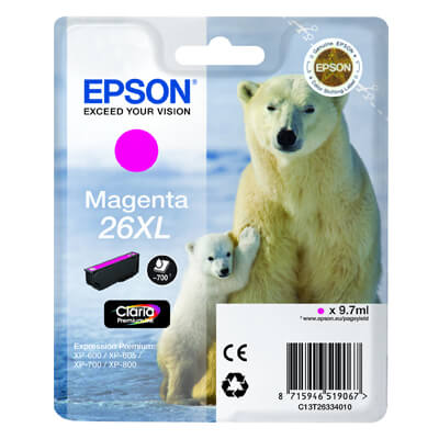 Epson cartucho inkjet magenta xl xp600/605/700/800