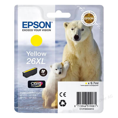 Epson cartucho inkjet amarill xl xp600/605/700/800