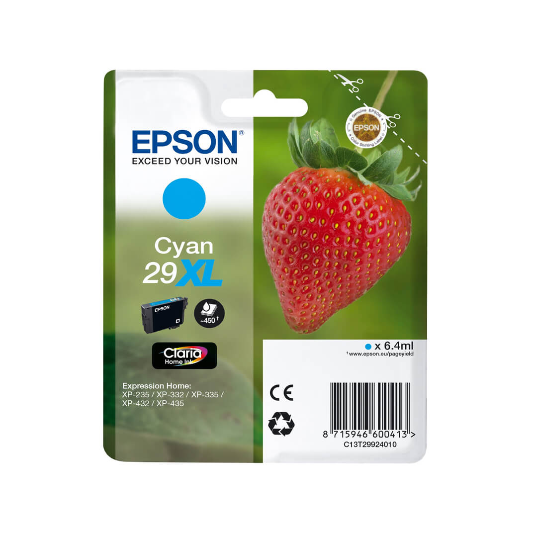 Epson cartucho inkjet nº29xl cian xp-235