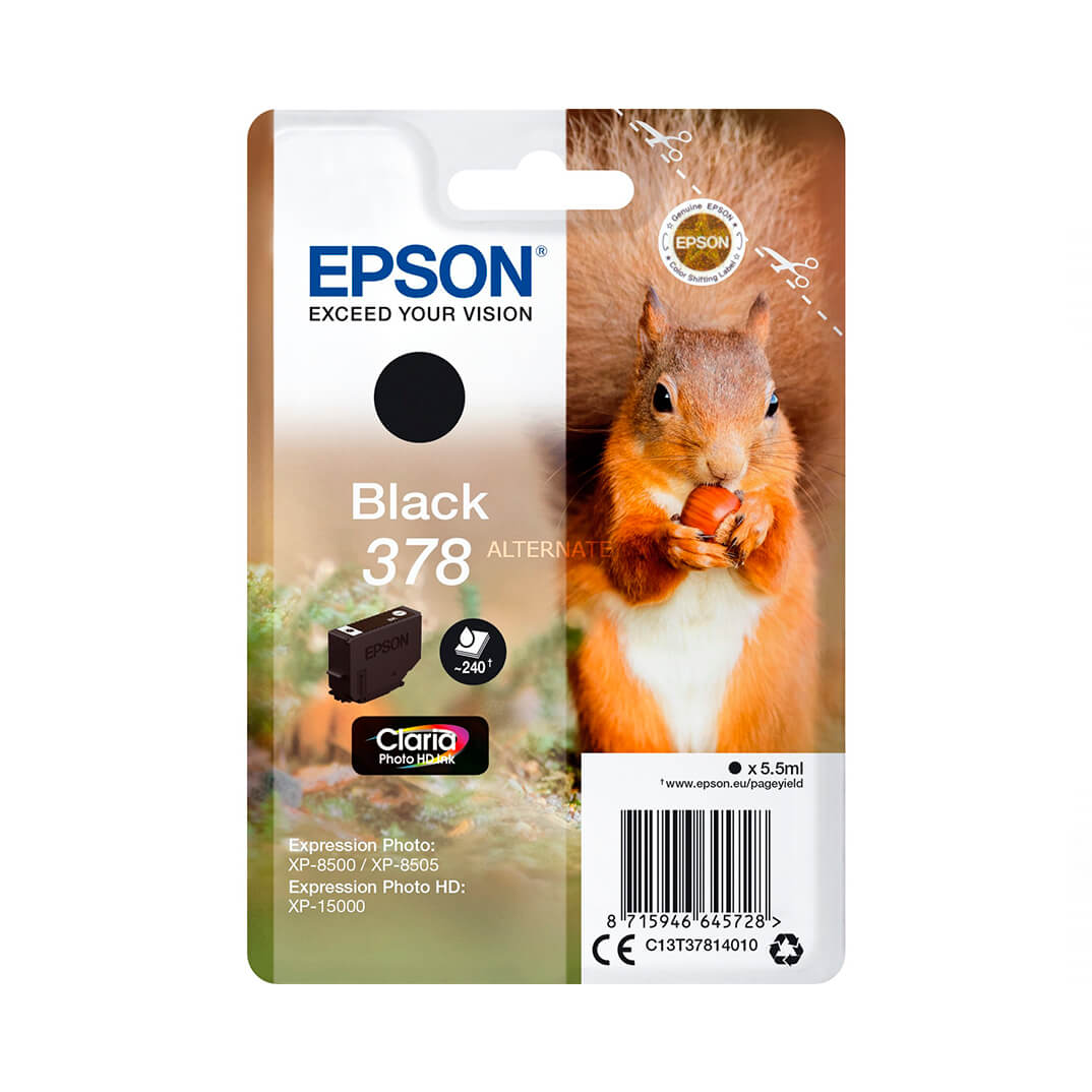 Epson inkjet negre 378 Claria Photo HD