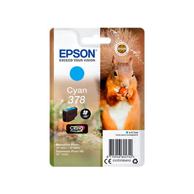 Epson inkjet cian 378 Claria Photo HD