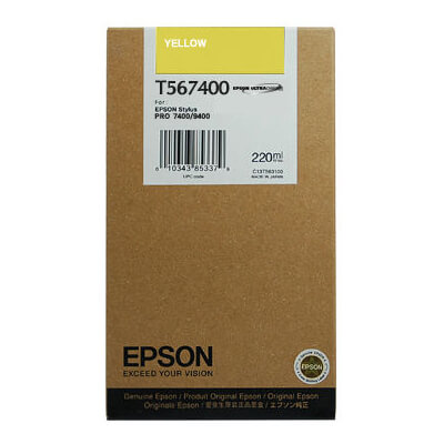 Epson inkjet amarillo Stylus pro 7400 220ml