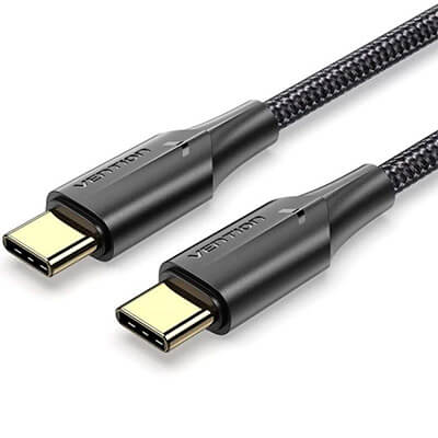 Cable USB-C a USB-C carga rápida 50cm trenzado