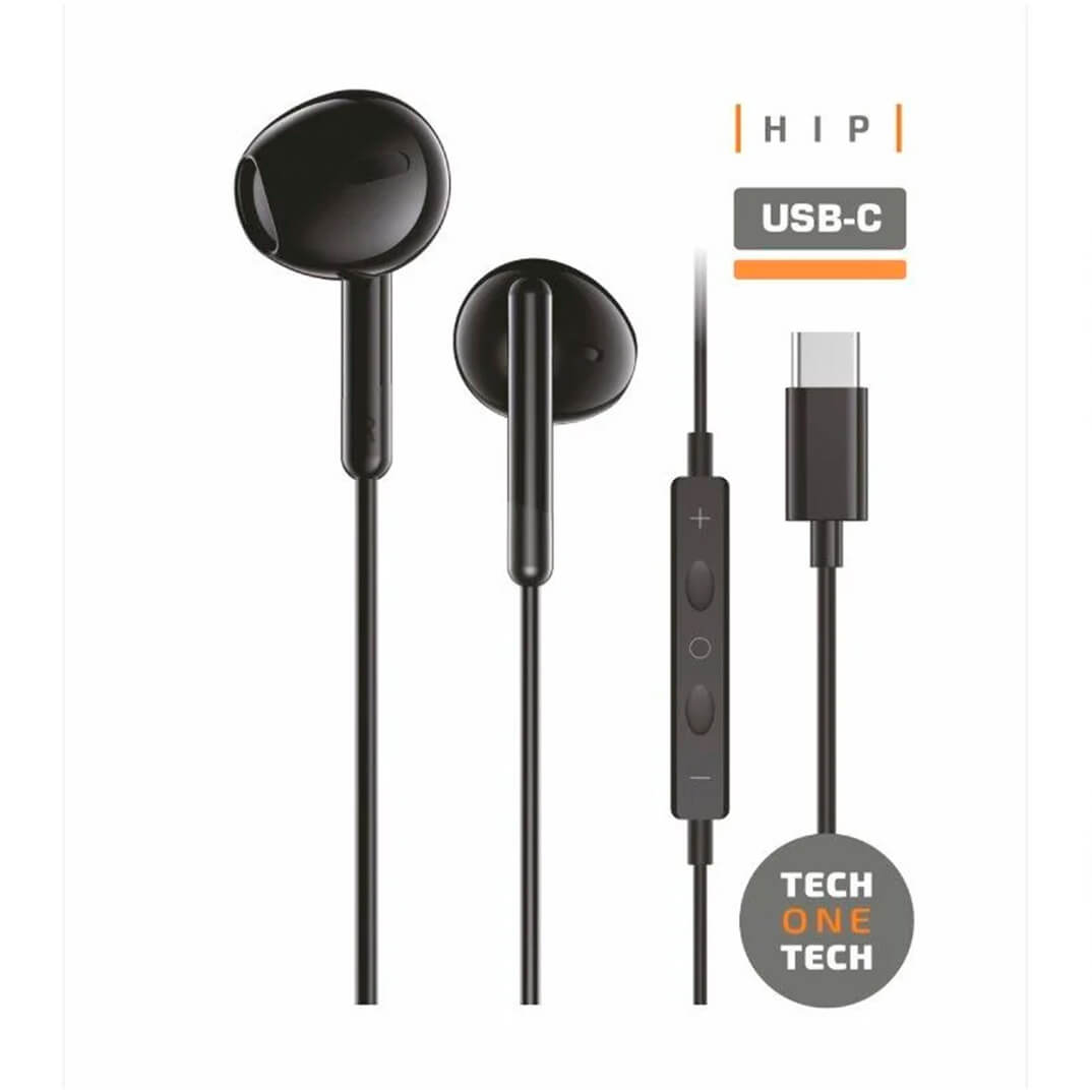 Auricular intrauditiu TechOneTech USB-C negre