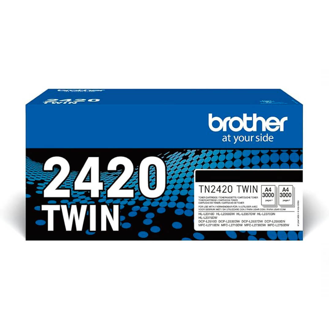 Pack 2 tóner Brother MFCL2710/30/70 (3000 p)