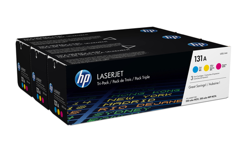 Pack ahorro 3 tóners originales HP 131A c/m/a