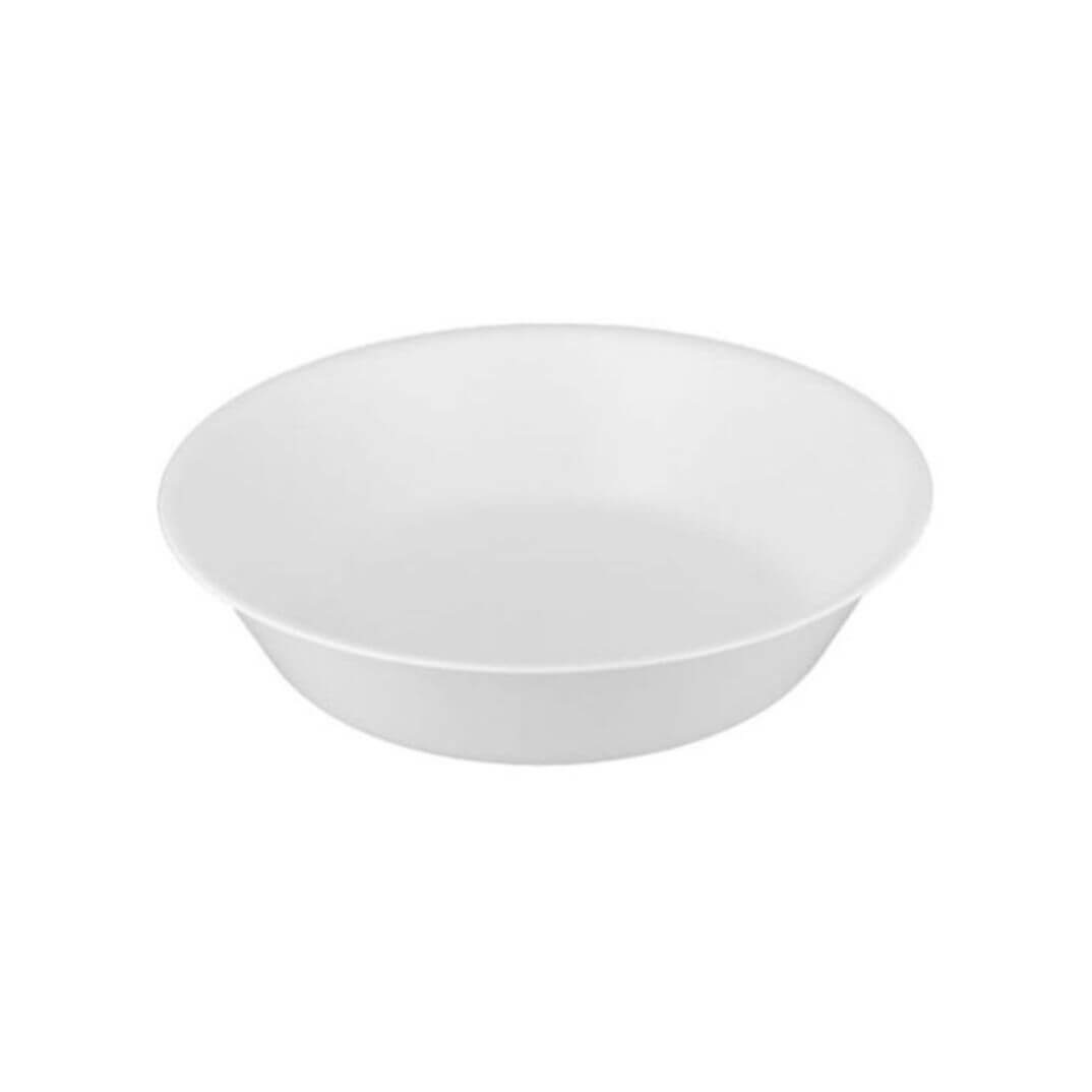 Plato hondo reutilizable e irrompible Blanco