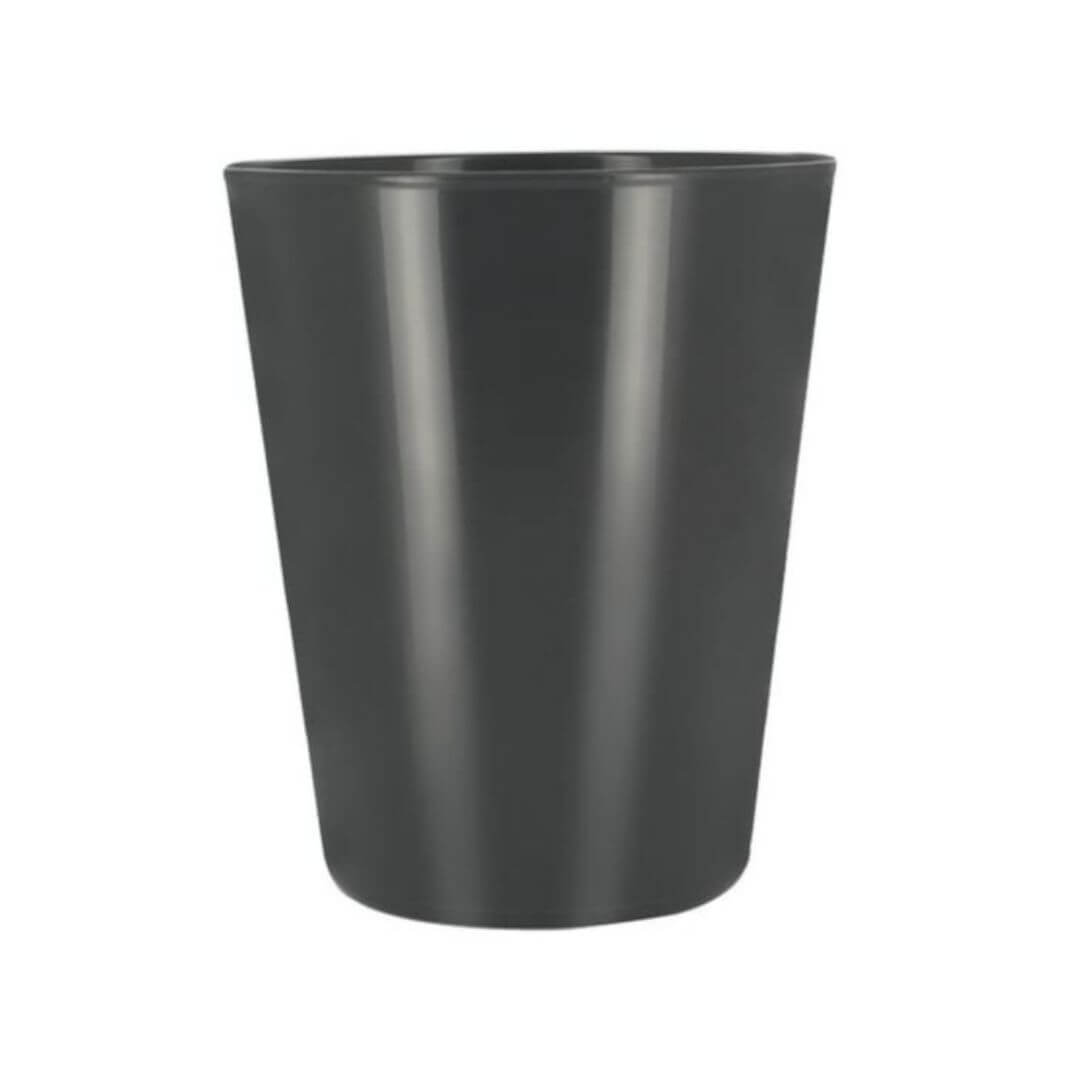 Vaso cónico reutilizable e irrompible Negro