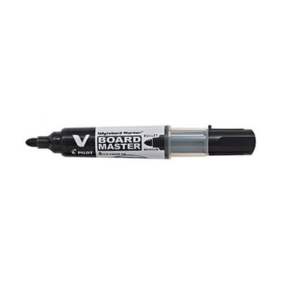 Rotulador pizarra blanca Vboard master negro