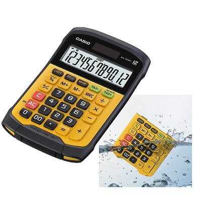 Calculadora Casio a prova d'aigua y pols