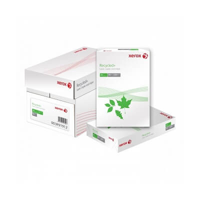 Caja papel reciclado+ Xerox 2500h A4 80g Iso80