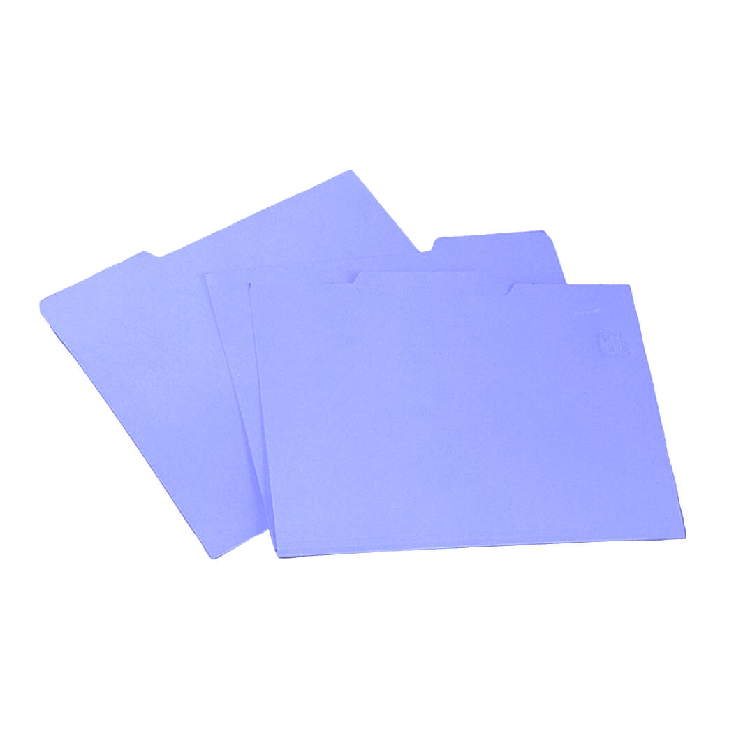 Dossier A4 pestanya dreta blau (50u)