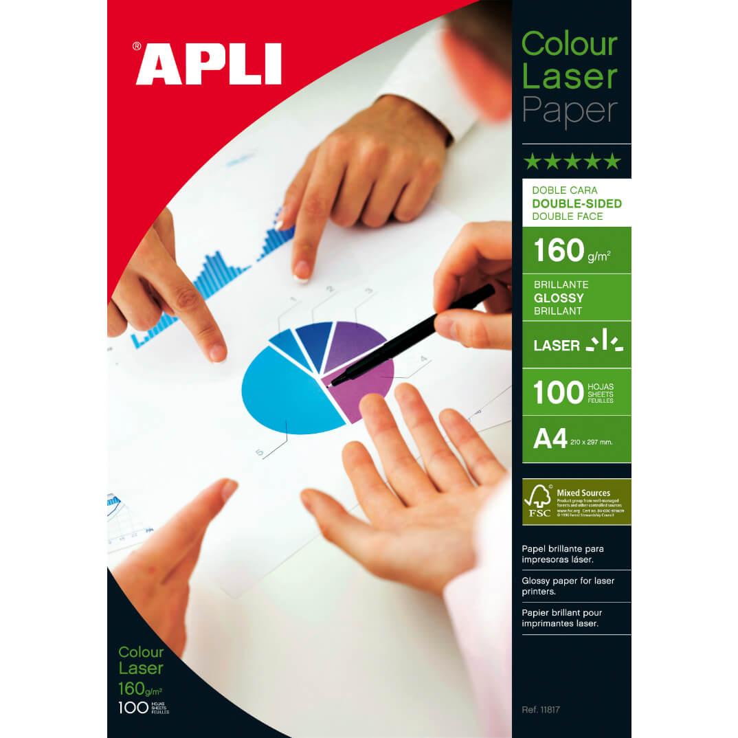 Papel láser glossy doble cara 160g