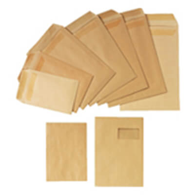 Caja de 100 bolsas kraft 370x450mm