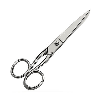 Tijeras cromadas 20.1 cm 7,9" acero inox