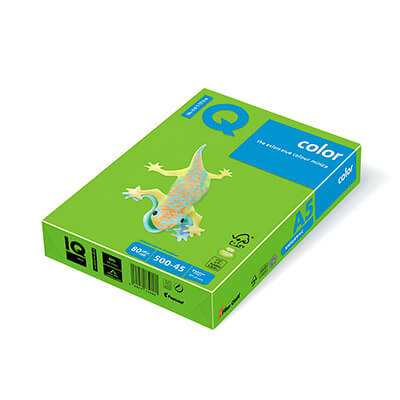 Paquete papel A5 80g verde java 500h