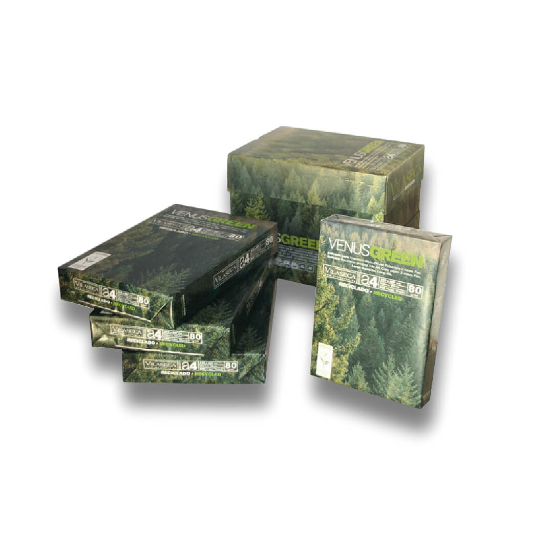 Caja papel reciclado A4 80g 2500 hojas
