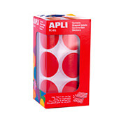 Rollo gomets redondos gigantes xl ø33mm Apli rojo